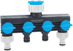 AQUACRAFT Vodní přípojka 550634, Premium, 4cestná, Multi E, zahradní, pro hadici