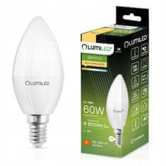 LUMILED LED žárovka E14 SVÍČKA 7W = 60W 650lm 3000K Teplá bílá 180°