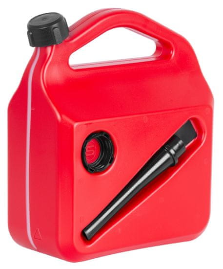 Plastový kanystr HOLECZECH, 10 litrů, na palivo, červený