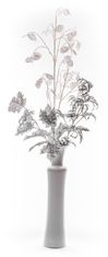 MagicHome Vánoční větvička, MoneyPlant.White, bílá, 56x107 cm