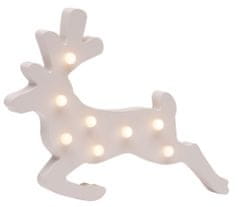 Dekorace MagicHome Christmas Woodeco, sob, 8 LED diod, 33x24 cm