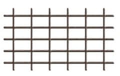 Strend Pro Zahradní mřížka MEK6 145x72,5 cm, 4/4,7 mm, PVC/ocel, podpěra pro květiny, hnědá, zahradnictví
