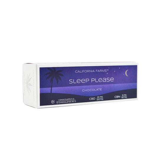 California Farms Sleep please Čokoláda– 10 KS, 200MG CBD, 150MG CBN