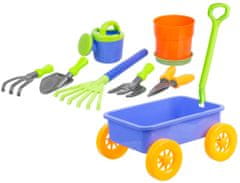 ST LEISURE EQUIPMENT Sada hraček do písku Strend Pro s vozíkem, pro děti, 9 dílů