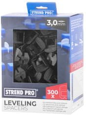 Strend Pro LS230T distanční podložky, vyrovnávací, pod obklady, 3,0 mm, balení. 300 ks, černý plast