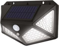Strend Pro Svítidlo SL6251, nástěnné/plotové, 100x LED, solární, senzor pohybu, 200 lm