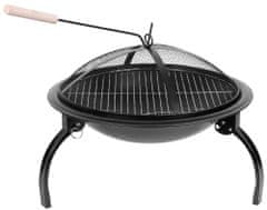 STREND PRO GRILL Homefire, BBQ, gril na dřevěné uhlí, kovový, kulatý, 545x400 mm