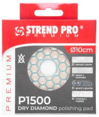 STREND PRO PREMIUM Premium Pad DP514, 100 mm, P1500, diamant, brusivo, leštění