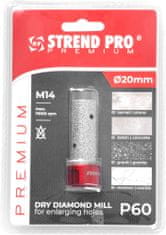 STREND PRO PREMIUM Fréza Premium DM618, M14, 20 mm, G60, diamantová, na zvětšování otvorů pro vyřezávání kor