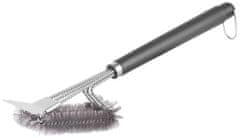 STREND PRO GRILL Grill BBQ Brush, INOX, na čištění grilu, se škrabkou, 42x10x7 cm