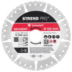 STREND PRO PREMIUM Premium, vakuově pájený, 125 mm, diamantový, řezný, multifunkční