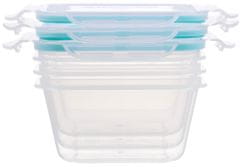 MagicHome Lunchbox set YH3 set of 3, 600 ml (13,5x13,5x7,5 cm) square, Clip