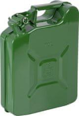 JerryCan LD10, 10 litrů, kovový, na benzín, zelený