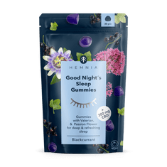 Hemnia  Good Night´s Sleep Gummies - 150 mg CBD, 15 ks x 10 mg - doplněk pro lepší spánek s kozlíkem lékařským, mučenkou a CBD