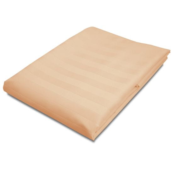 Darymex Bambusovo-bavlněné saténové prostěradlo STRIPE BEIGE 220x260 Darymex jednobarevné béžové