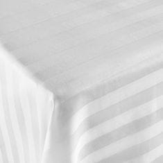 Darymex Bambusovo-bavlněné saténové prostěradlo STRIPE WHITE 220x260 Darymex jednobarevné bílé
