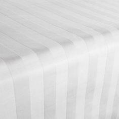 Darymex Bambusovo-bavlněné saténové prostěradlo STRIPE WHITE 220x260 Darymex jednobarevné bílé