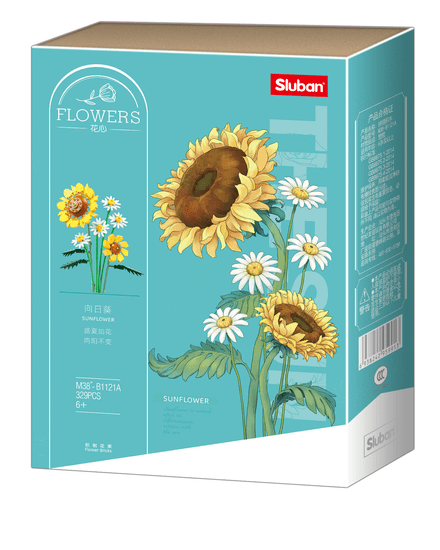 Sluban Flowers M38-B1121A Slunečnice s kopretinami M38-B1121A