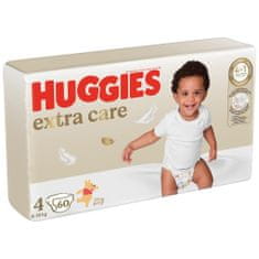 Huggies Extra Care pleny jednorázové 4 (8-14 kg) 60 ks