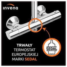 Invena Sprchový sloup s termostatickou baterií imola exe (AU-11-001-Q)