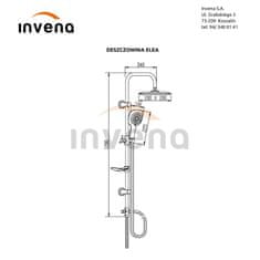 Invena Sprchový sloup elea (AU-82-001-M)