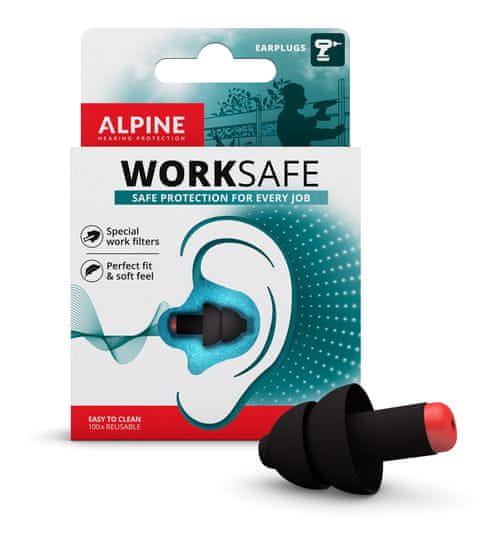 ALPINE Hearing Alpine WorkSafe - špunty do uší