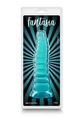 NS Novelties NS Novelties Fantasia Nymph (Teal), čiré dildo s přísavkou