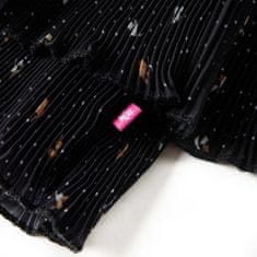 Vidaxl Dětská sukně vrstvený volánkový design černá 92