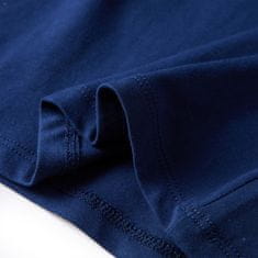 Vidaxl Dětské tričko s dlouhým rukávem Kůň námořnicky modré 104