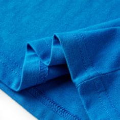 Vidaxl Dětské tričko s dlouhým rukávem zvířecí potisk kobaltově modré 92