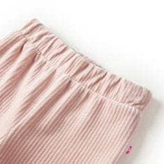 Vidaxl Dětské manšestrové kalhoty světle růžové 128