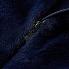 Vidaxl Dětský kabát umělá kožešina námořnicky modrý 92