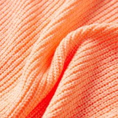 Vidaxl Dětský svetr pletený světle oranžový 116