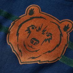 Vidaxl Dětské tričko s dlouhým rukávem Medvěd námořnicky modré 104