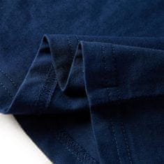 Vidaxl Dětské tričko s dlouhým rukávem Medvěd námořnicky modré 104