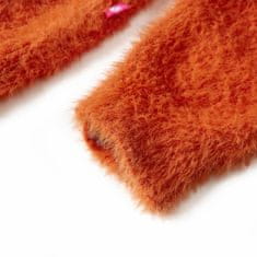 Vidaxl Dětský svetr pletený oranžový 116
