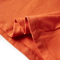 Vidaxl Dětské tričko s dlouhým rukávem Veverka oranžové 116