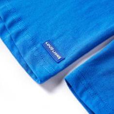 Vidaxl Dětské tričko s dlouhým rukávem Gamepad/klávesnice kobaltová modř 104