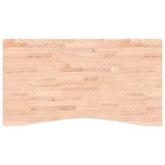 Greatstore Deska psacího stolu 110 x (55–60) x 1,5 cm masivní bukové dřevo