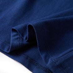 Vidaxl Dětské tričko s dlouhým rukávem Kůň námořnicky modré 116