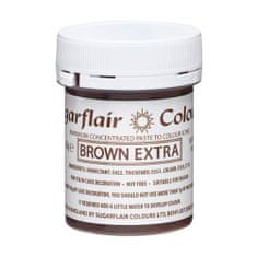 Sugarflair Colours gelová barva - extra hnědá - Brown extra 42g