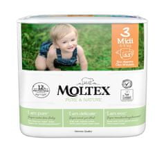 MOLTEX Plenky Moltex Pure & Nature Midi 4-9 kg (33 ks)