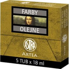 Astra ARTEA Olejová barva Profi 18ml, Dark Brown / Hnědá Tmavá, 83410950