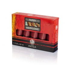 Astra ARTEA Akrylová barva Profi 60ml, Mahogany Red / Mahagonová Červená, 309118010