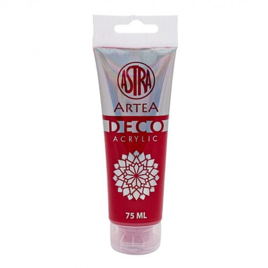 Astra ARTEA Deco, Akrylová barva 75ml, Deep Red / Tmavá Červená, 309123005