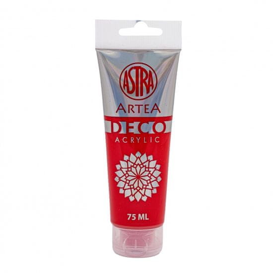 Astra ARTEA Deco, Akrylová barva 75ml, Bright Red / Jasná Červená, 309123004