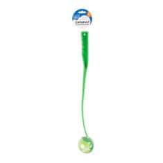 Duvo+ Házecí tyč s tenisovým míčkem (průměr 6cm) -zelený 6x8x50cm