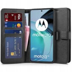 Tech-protect Pouzdro flip Motorola Moto G72 Tech-Protect Wallet černé