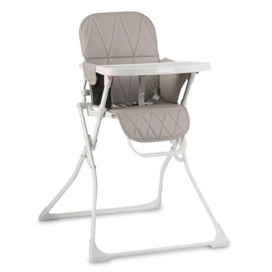 Ricokids Skládací dětská jídelní židle | bílo-šedá