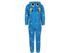 sarcia.eu Monster Puntíkaté jednodílné fleecové pyžamo, dětské onesie s kapucí 3-4 let 98/104 cm